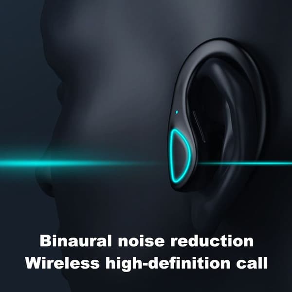 Bluetooth 5.2 ørepropper, IPX6 vanntette trådløse ørepropper med