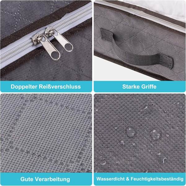 Underbed Storage Bag 75L Stor under seng Klesoppbevaring KLB