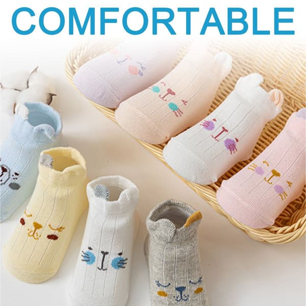 Åtte par babystrømper for 0 til 3 år gamle søte gutter, 8-10 cm KLB