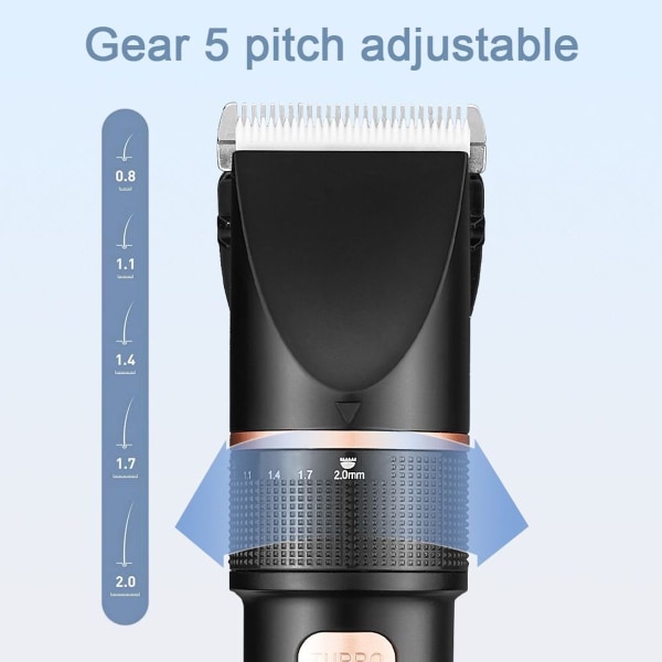 Langaton hiusleikkuri – miesten sähköinen hiusleikkuri keraamisilla teriillä KLB