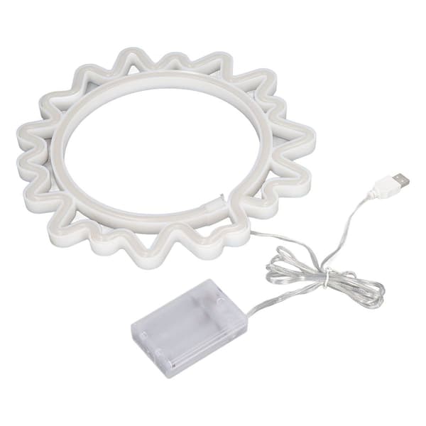 Sun Neon Light Sign USB uppladdningsbart batteri LED KLB
