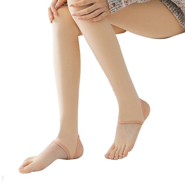 Naisten sukkahousut, läpinäkyviä, lämpimiä ja samettia paksuuntuvia. ihon sävy KLB