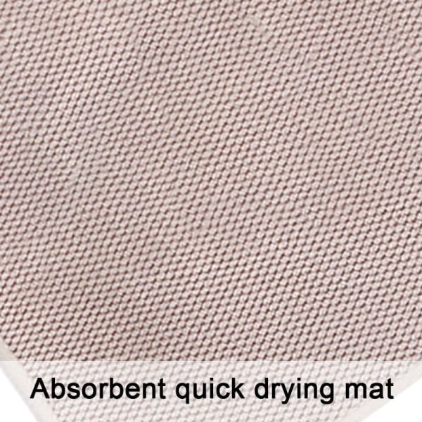 Astianpesualusta, mikrokuitukuivausmatto, erittäin imukykyinen, mikrokuitu, beige