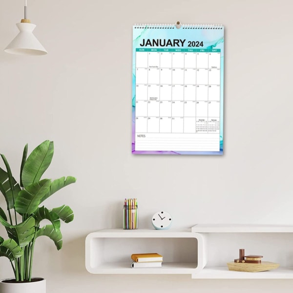 Veggkalender 2024-2025, januar 2024-juni 2025, 15 x 12, Highlight Fe Style2 KLB