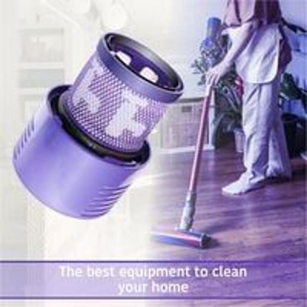 Pakke med 2 udskiftningsfiltre til støvsuger, kompatibel med Dyson Cyclone V10, reservedelsnummer