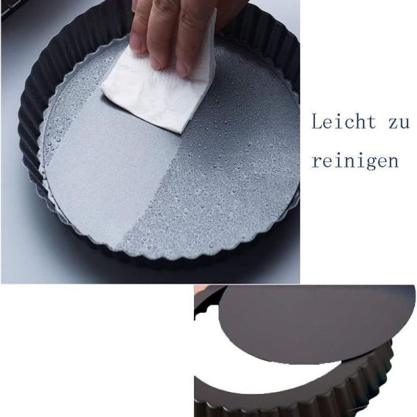 Tårtform, quicheform, non-stick med lyftbar botten, kakbakningsform, fruktkakform