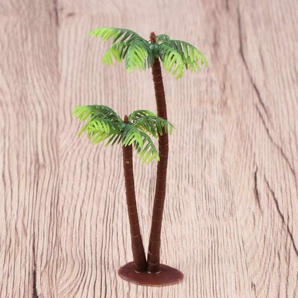 5 stk mini kokosnøtttre mikrolandskap DIY ornamenter akvariumdekorasjon KLB