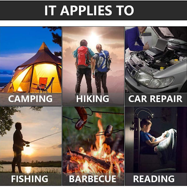 Campinglys, LED campinglys, bærbare teltlys nødlys KLB