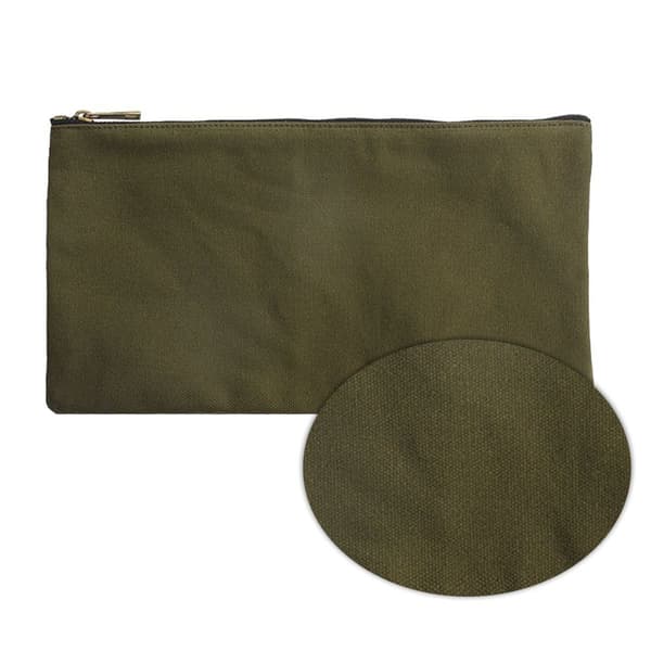 Canvas pennfodral/pennfodral/pennfodral, robust och grön KLB