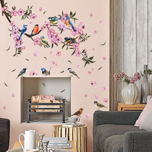 Blomster Vægstickers, Haveblomster Peel and Stick Vægstickers til Skole