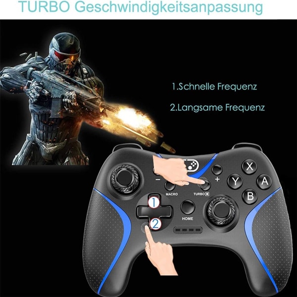 Trådløs Pro-kontroller for Nintendo Switch/Switch Lite/Switch OLED, Bluetooth