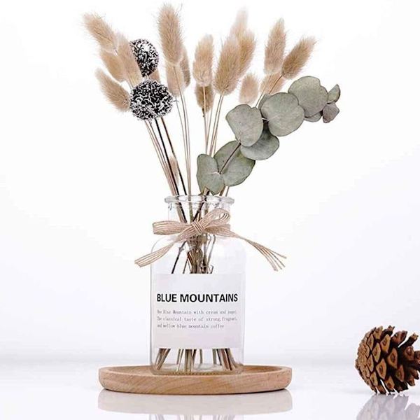 Torkade blommor Vas Kit Vete Bordsdekoration Foto Rekvisita Heminredning