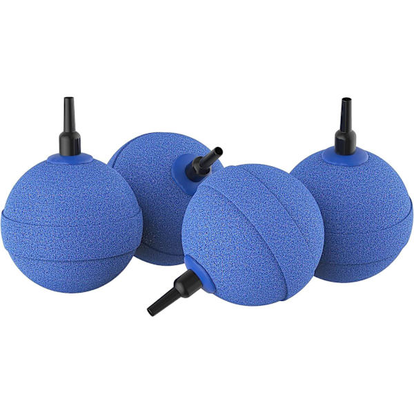 4-pack akvarieluftsten bubblare 5 cm bollformad bubbelfrisättningsverktyg syrediffusor för luftpumpar fiskbehållare hinkar dammar och DWC-behållare