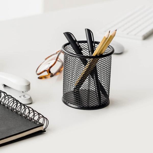 Mesh blyantholder skrivebordsarrangør - Multifunktionel pen KLB