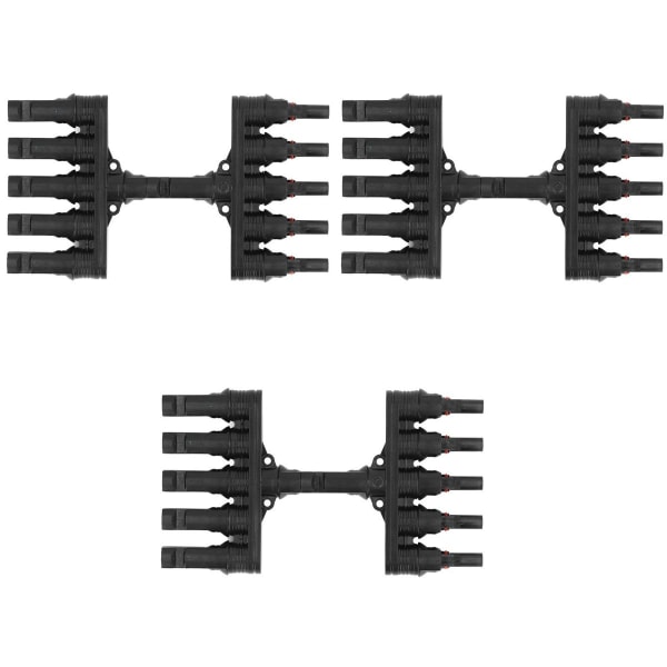 3Sett 50A 1000V 1 til 5 Junction Connector H Solar Panel Junction KLB