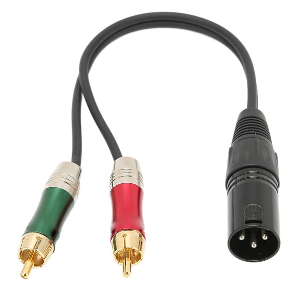XLR til DC 3,5 mm dobbel RCA hannkabel stereo tapsløs KLB