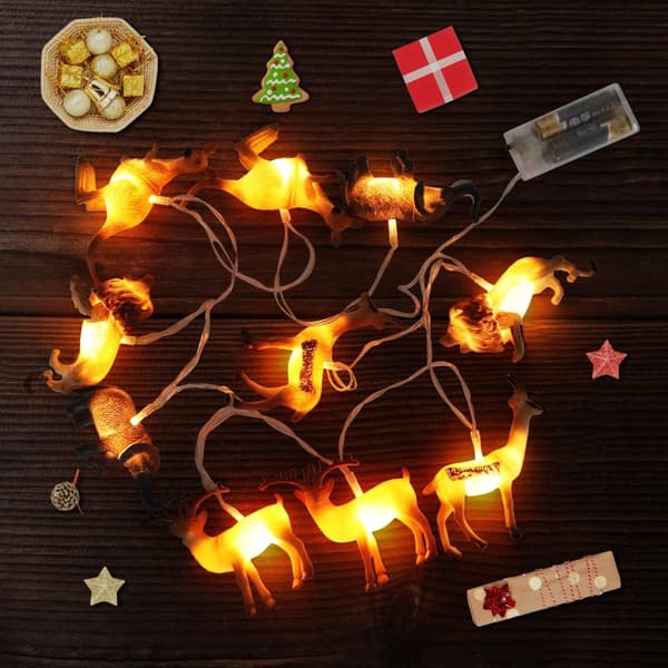 Dyr Lyskæde 10 LED Små Dyr Lyskæde KLB