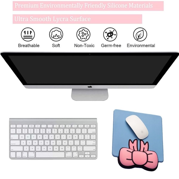 Musmatta med handledsstöd Smärtlindring Ergonomisk Mus Blå