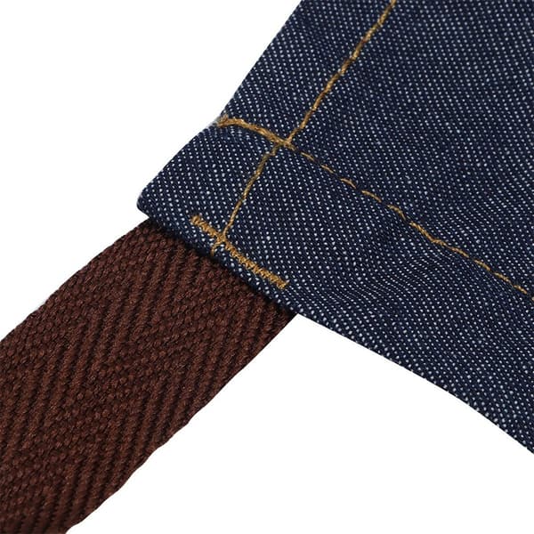 Unisex denimforkle med arbeidslommer for tegning og maling KLB