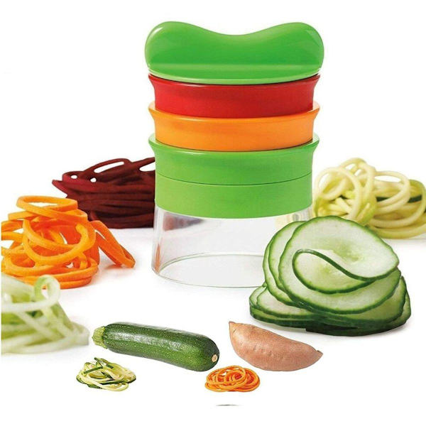 fabquality 3-bladig spiral skärare hand för grönsaksspaghetti potatis - med KLB