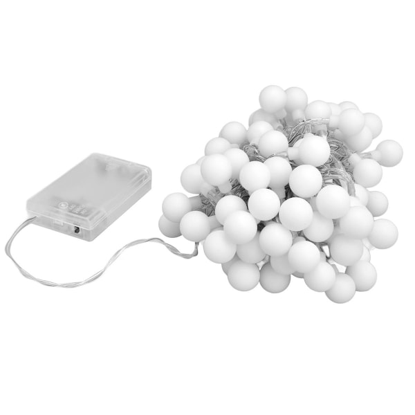 10m LED Faux Pearl String Lights 100 LEDs Dekorativa KLB