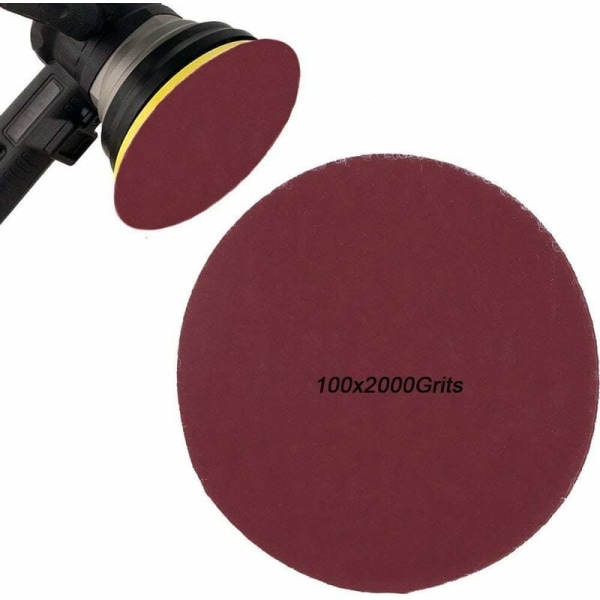 3\" Sanding Disc Sheets - Loop Hook and Loop Orbital Sander Pads, P2000 Grit KLB