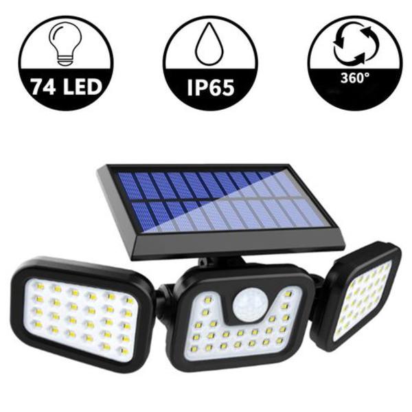 Solcellelamper for utendørs med bevegelsessensor Solcellelamper for utendørs LED