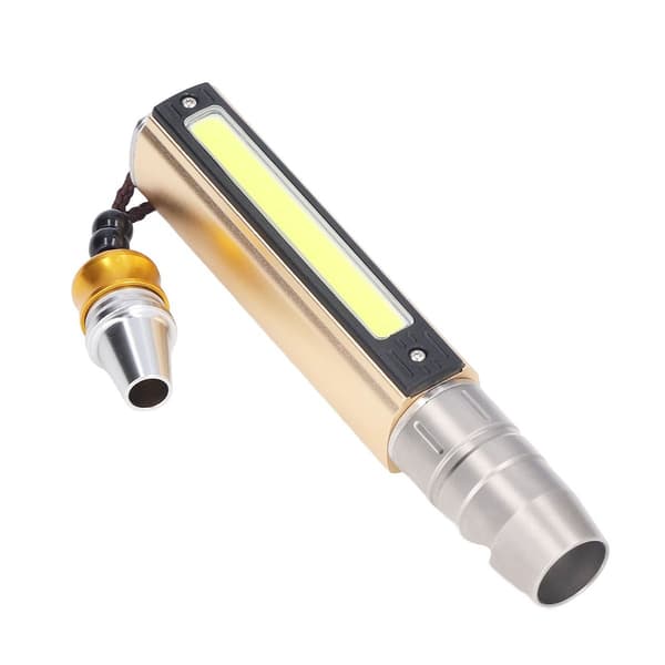 Edelstenlys 3 LED 1 COB aluminiumslegering USB-lader KLB