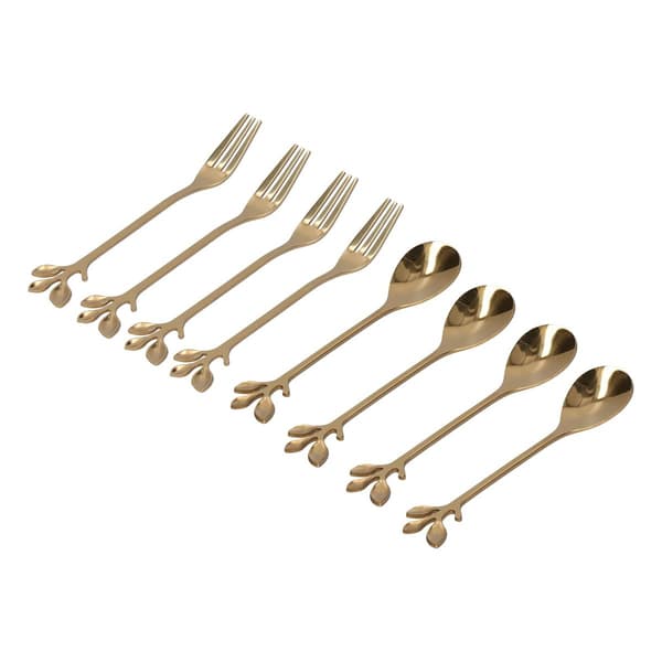 Pcs Branch Design Kaffeskedar Rostfritt Stålfruktgaffel KLB