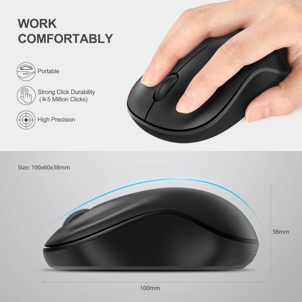 Bluetooth-hiiri, 2,4 G Bluetooth-langaton hiiri Dual