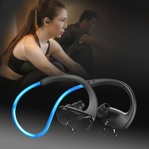 Bluetooth-hodetelefoner Svetteavvisende Bluetooth Blå