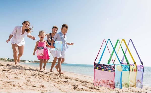 Strandlegetøjsposer Skalposer Mesh Strandposer til Børn 5
