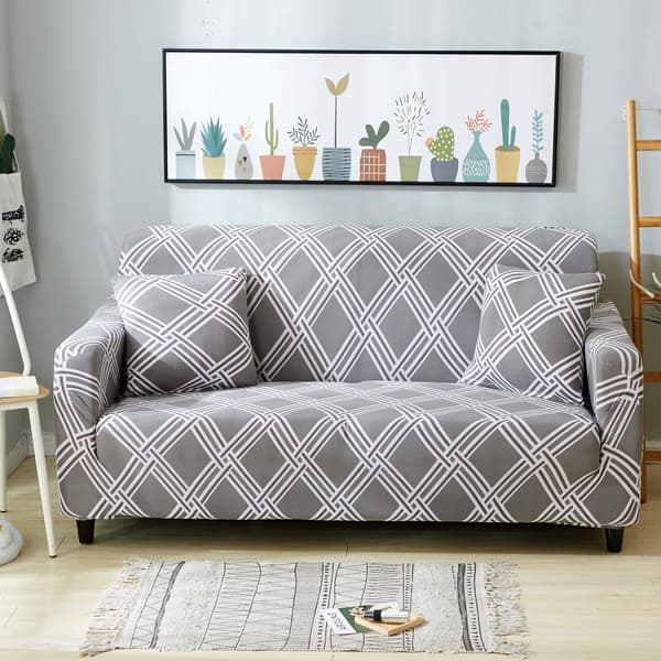 Sofaovertrekk, elastisk sofaovertrekk, 2-seters sklisikkert sofatrekk