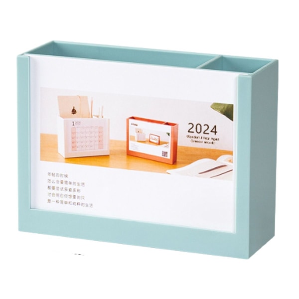 Skrivebords kalender 2024 Skrivebord arrangør Penneholder 2024 Skriver Stil3 KLB