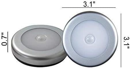 LED-nattelys med bevægelsessensor, bevægelsessensorlys batteri, automatisk tænd/sluk,
