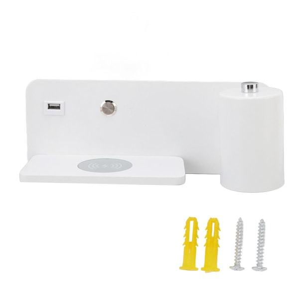 LED vegglampe, USB-grensesnitt, trådløs lading, LED vegglampe KLB