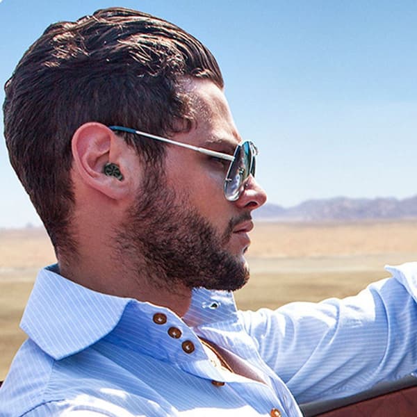 Bluetooth trådløst sports-headset med LED-display grå
