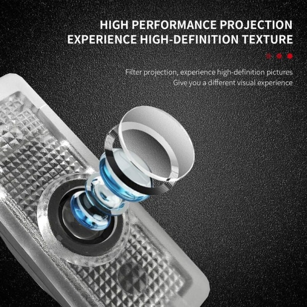 Sopii Audi A6L A4L Q3 Q5 A5 Q7 A7 A3 A8 S6 tervetulovalaisin laser-auton projektiolampulle KLB