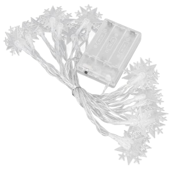 LED-stjernelys, 20 LED, ca. 3,28 m lange, stjernedesign KLB