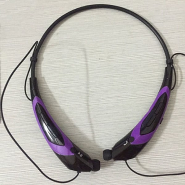 Bluetooth -kuulokkeet, langaton Bluetooth 4.0 kaulus violetti