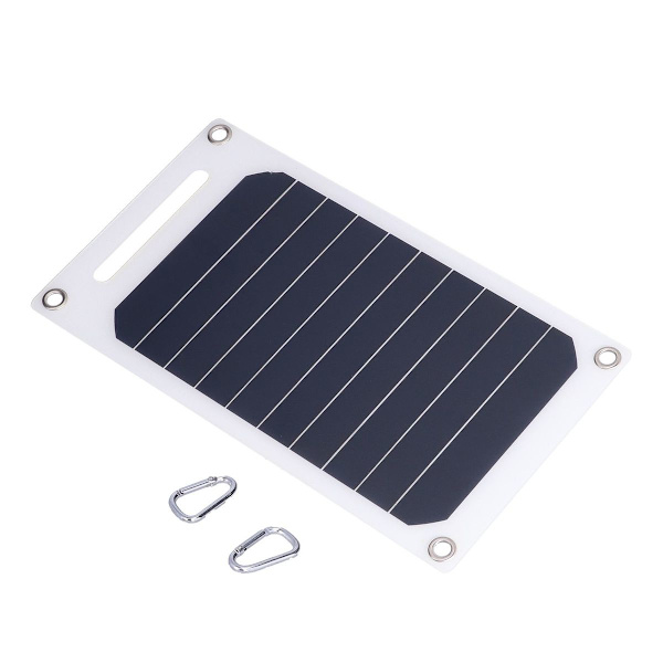 10W 5V solcellepaneloplader med spænder Semi Flexible KLB