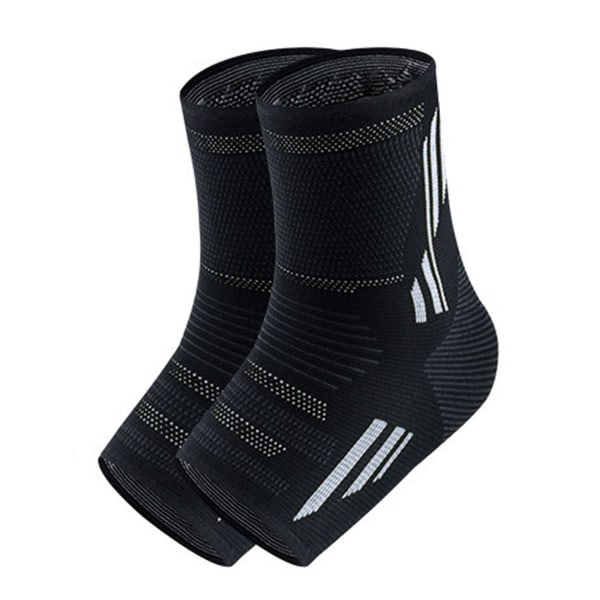 Stickade Sport Ankel Protection Strumpor - Pressure Anti Sprin-strumpor - Grå KLB