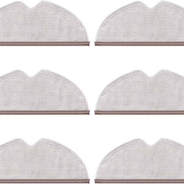 Pakke med 6 rengjøringskluter for Xiaomi Roborock S5 S50 S51 S55 S6 S6 MAXV S5 MAX