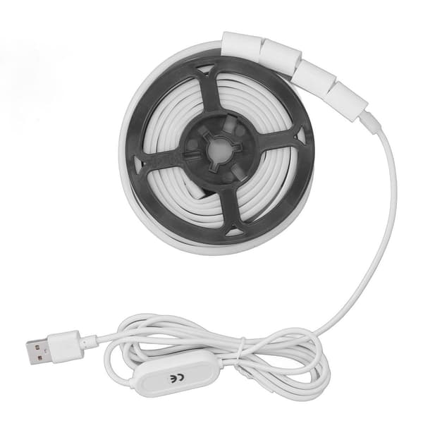 USB-drevne 5V strenglys hvite LED-striplys KLB