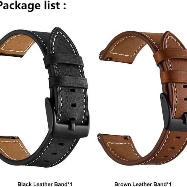 Läderarmband kompatibelt med Galaxy Watch 4 Classic