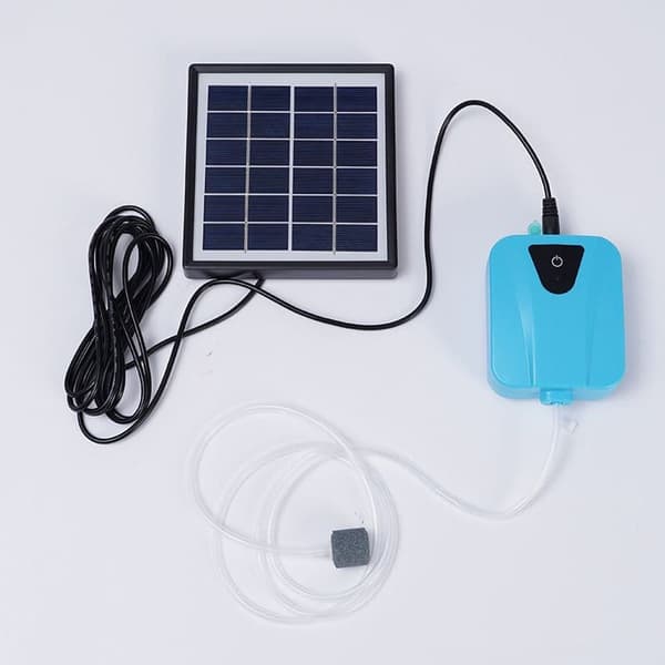 Solcellsdriven syrepump för akvarium, fiskdamm, vattenoxigenator, dammluftpump