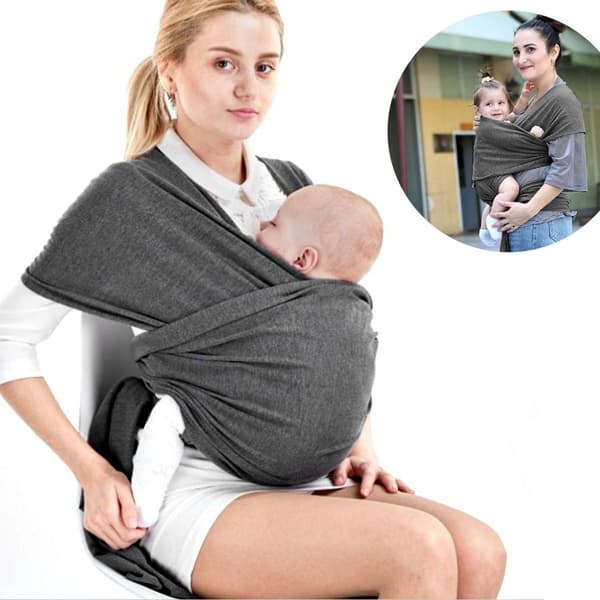 Babysele, barnesele, pustende sele, grå KLB