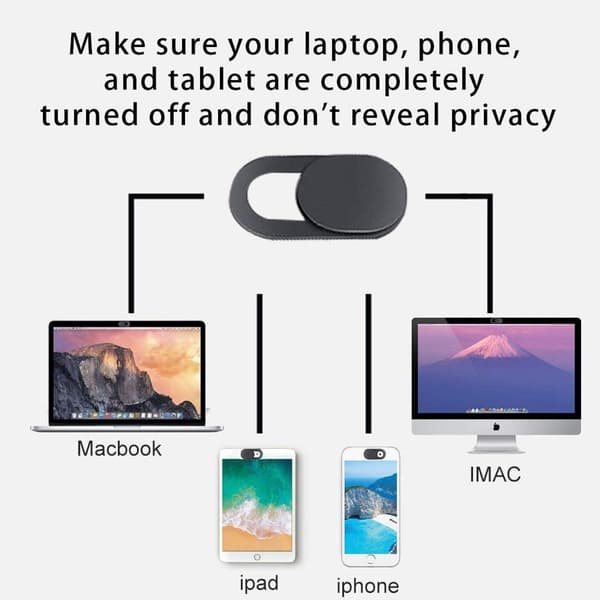 Sæt med 2 webcam-covers, skydekamera-covers, ultra tynde webcam-covers