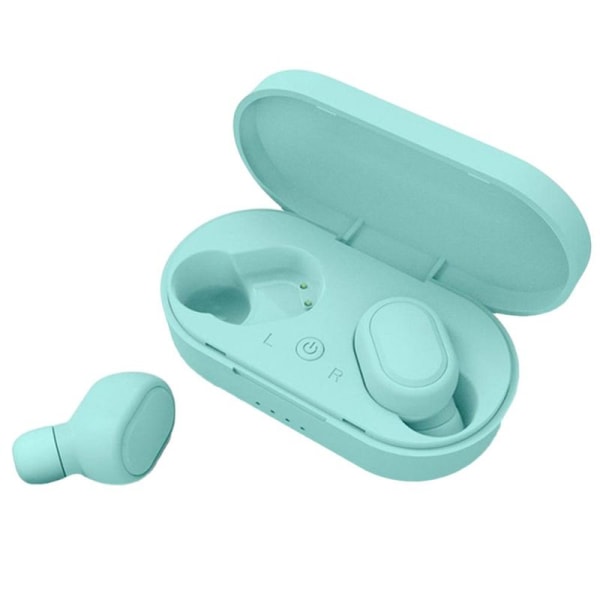 Trådløse ørepropper, trådløse hodetelefoner Bluetooth 5.0 Grønn