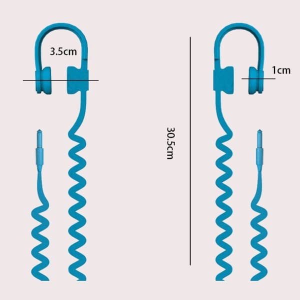 3D tecknad bokmärke nyhet hörlurar form elastisk silikon hörlurar